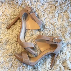 Vince Camuto Suede Sandia Sexy Ankle Strap Heels
